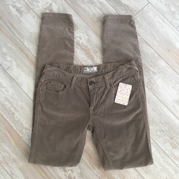 Free People • NWT Skinny Cords, “Steel” - Picture 2 of 5